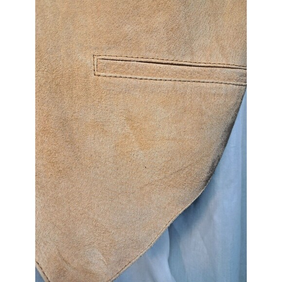 Scully Suede Leather Vest Mens Medium Snap Button Western Cowboy Rodeo - Picture 8 of 13